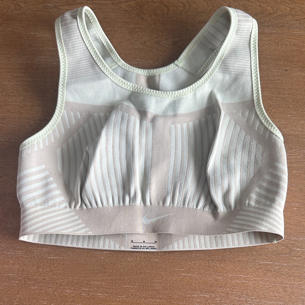 Nike Beige and Cream Sports Bra